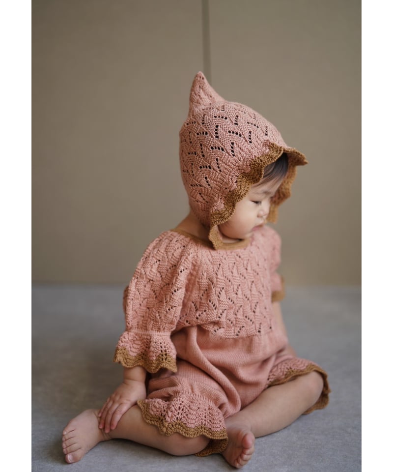 MABLI]【残りわずか！】AWENA ROMPER| PINK EARTH | RonRo