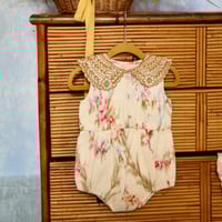 [BONJOUR DIARY]【LAST2点！】Romper with Scarf 50*50 cm  | Antoinette print