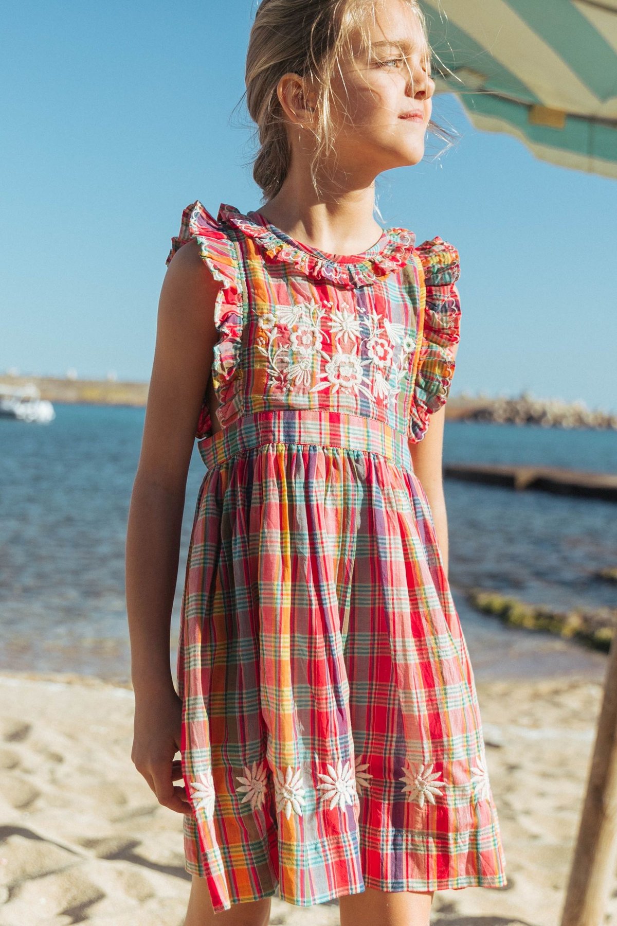 Lali Kids]【LAST1！！】Mini Clover Dress | Red Mad