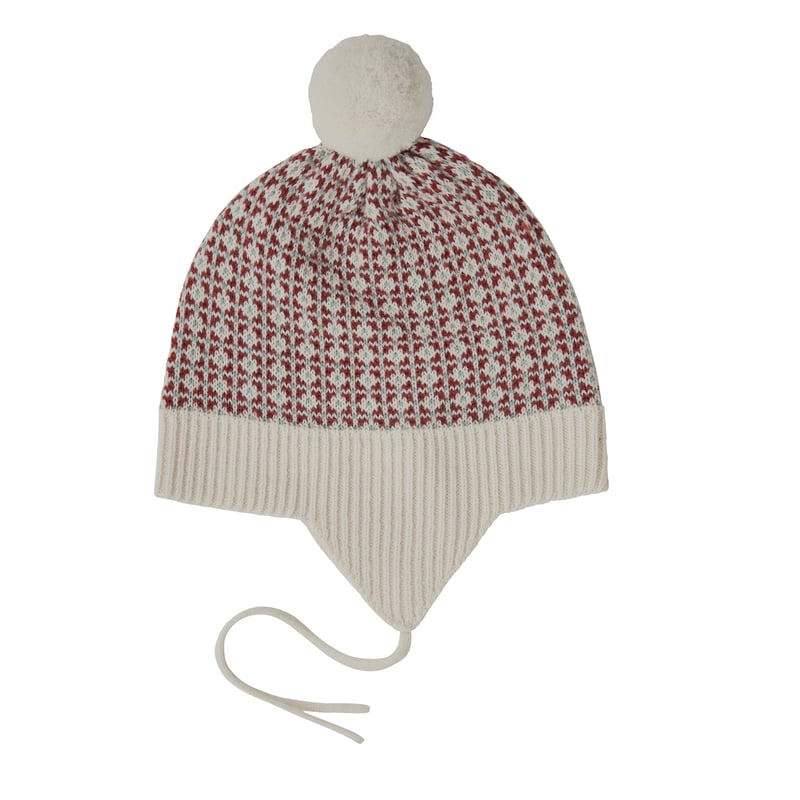 未使用タグ付き‼️HLT Boucle Knit Cap ecru FUB]【LAST1！！】Baby Nordic Hat | ECRU/CLAY/MISTY