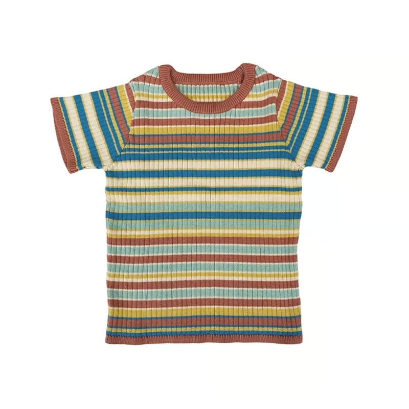 MABLI SOLVA TEE BOARDWALK STRIPE 最終値下げ MABLI]【残りわずか！】SOLVA TEE | BOARDWALK STRIPE | R