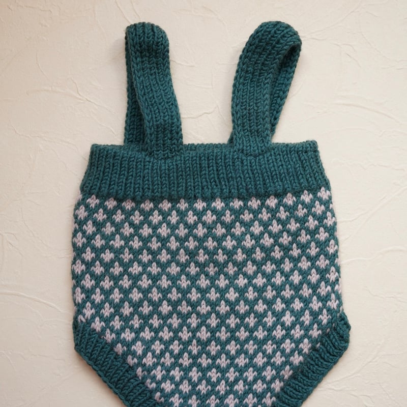 未使用品★kalinka★ニットトップス★8y Kalinka] Edmund Shorts | Pine/Rose Quartz | Ro