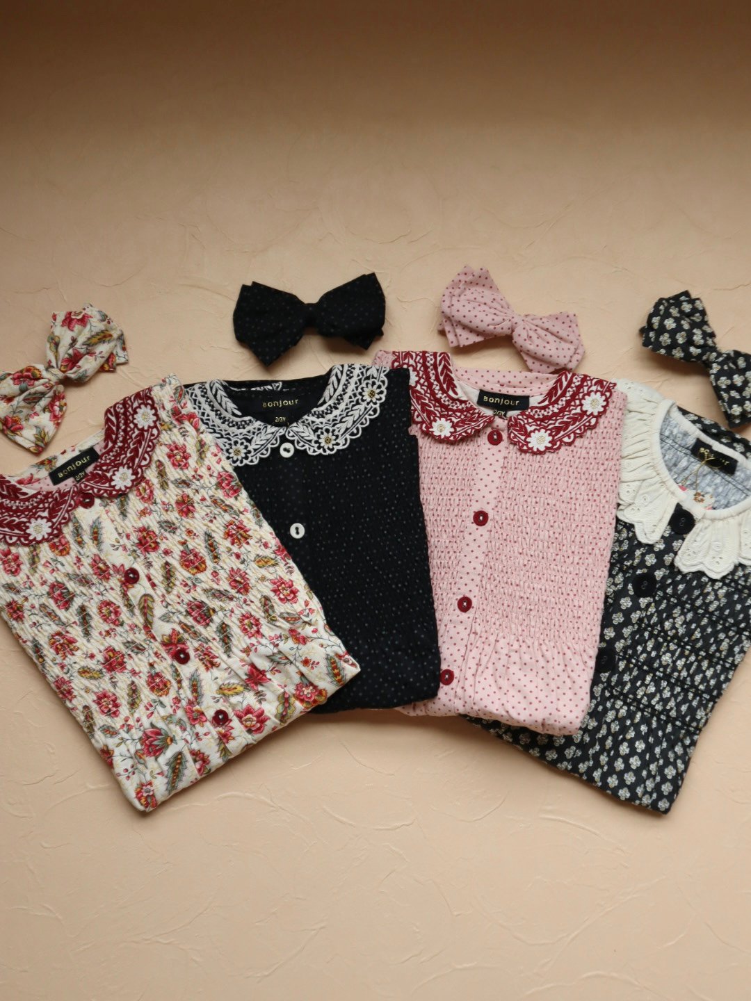 BONJOUR DIARY]【残りわずか】TUNIQUE WITH HAIR CLIP |