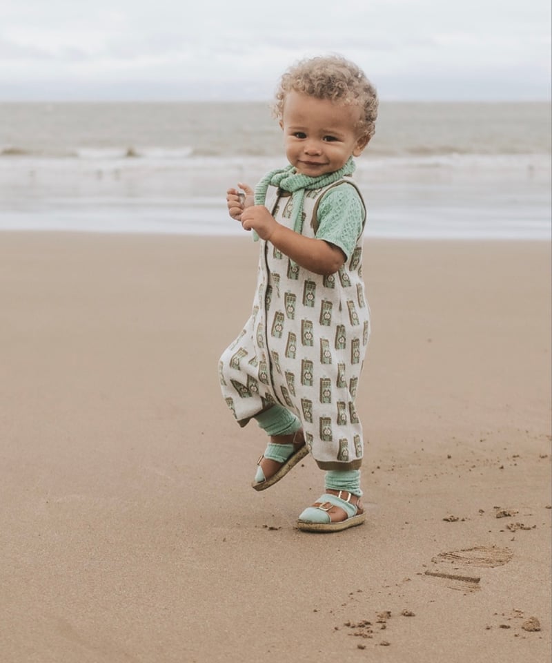 MABLI]【残りわずか！】JUICE BOX ROMPER | GREEN APPLE |