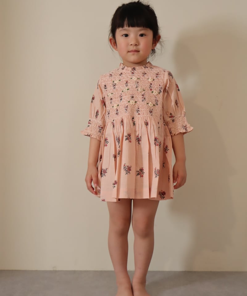 BONJOUR DIARY]【残りわずか！】Handsmocks blouse | Pink