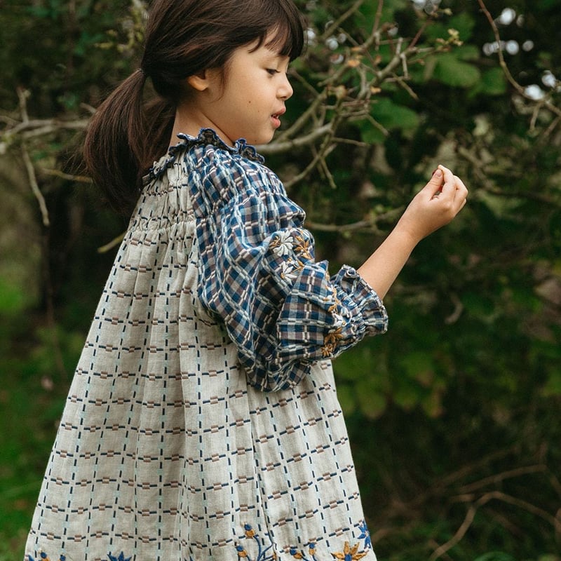 Lali Kids] 再入荷」 Tulip Dress | Double-Sided Yar