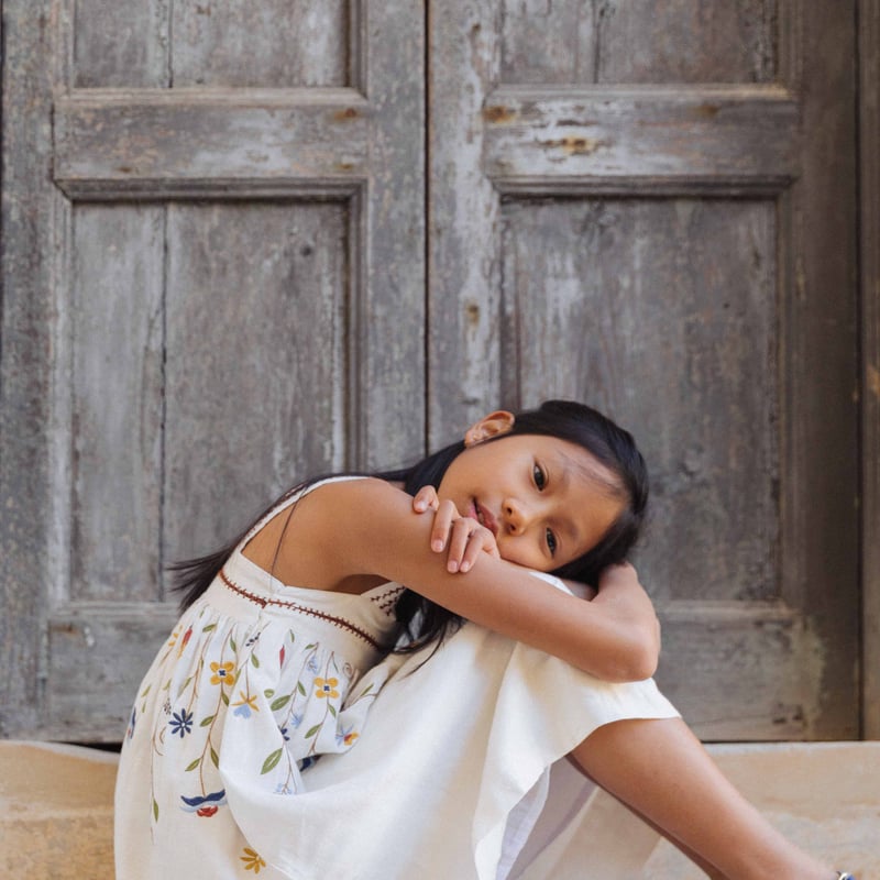 WN様 Lali Kids（ラリキッズ）　ワンピース　６Ｙ Lali Kids] Crocus Dress | Airy Blue Linen | Ro
