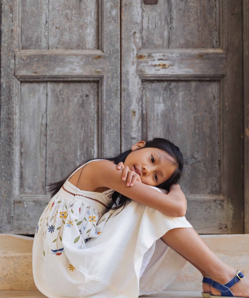 Lali Kids]【残りわずか！】Siena Dress | Opaline Silk |