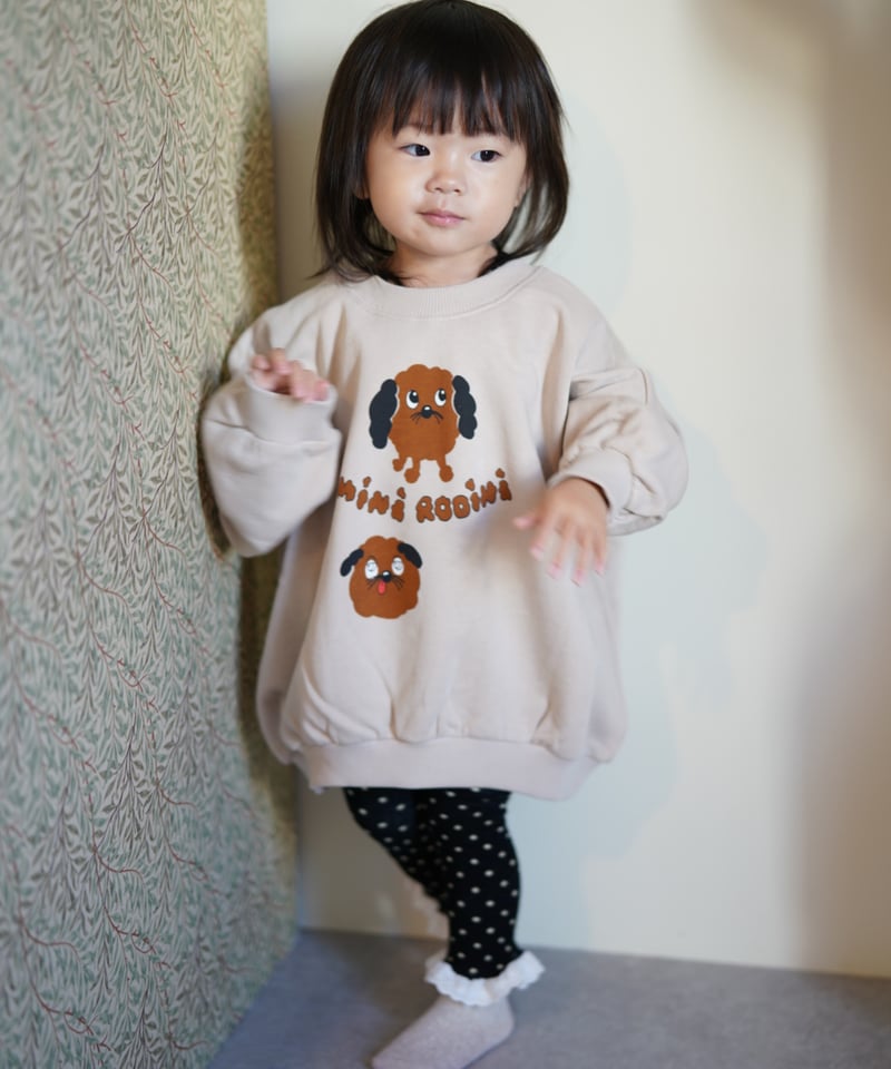 mini rodini] Doggies sp sweatshirt | Grey | Ro
