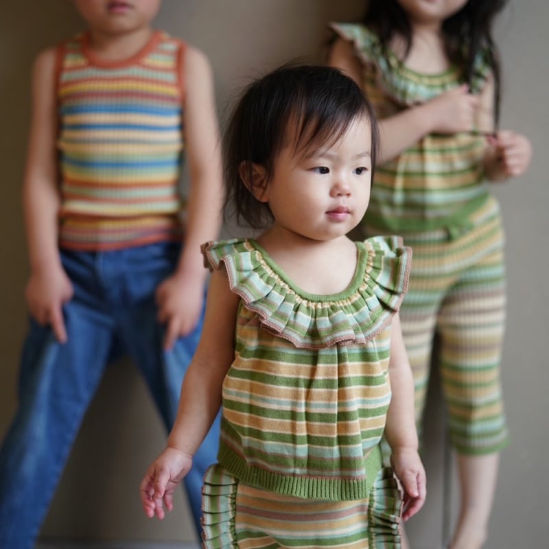 MABLI]【LAST1！！】NERYS BLOOMERS | MEADOW STRIPE