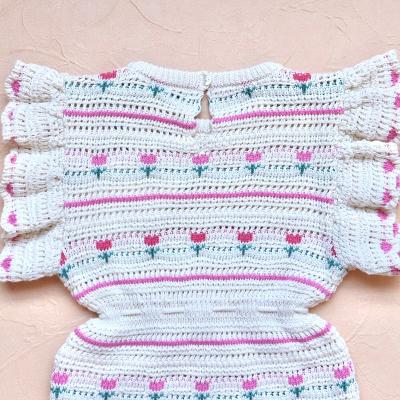 Bebe Organic] Paloma Romper | Tulip Crochet TL