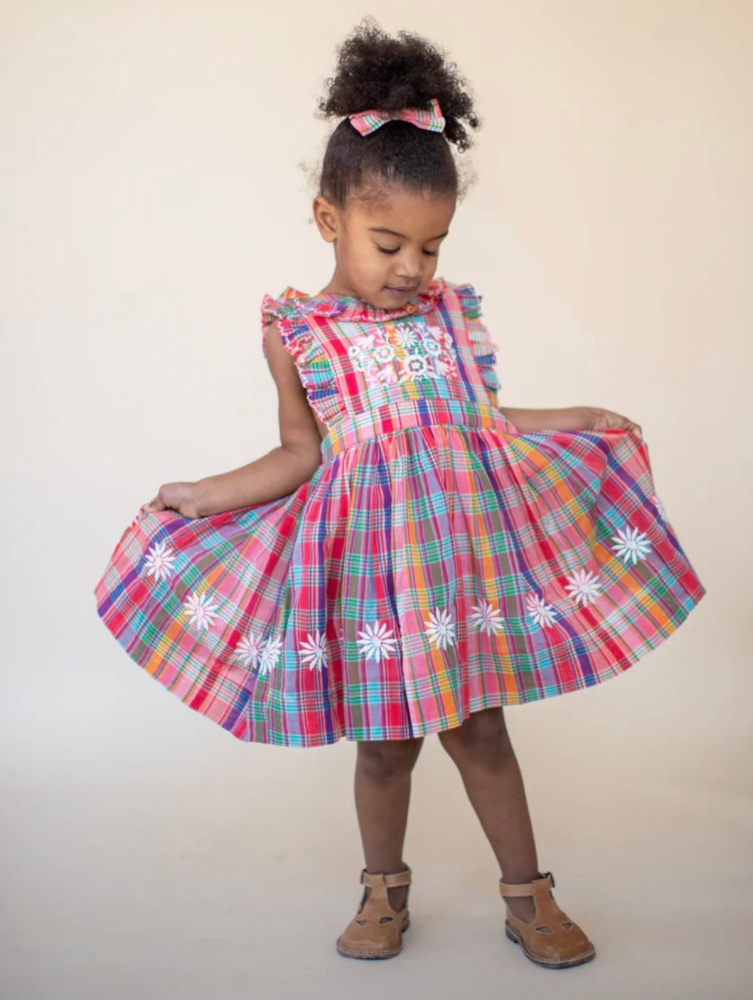 Lali Kids]【LAST1！！】Mini Clover Dress | Red Mad