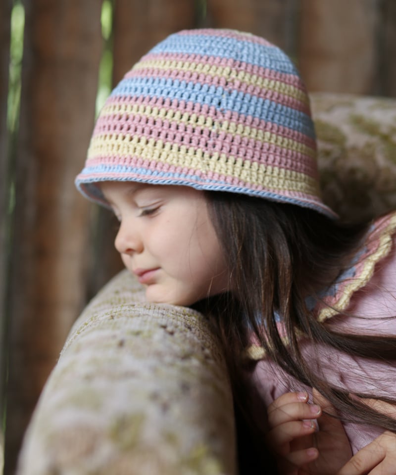 Kalinka]【残りわずか！】Lavender Hat | Pineapple/Blue