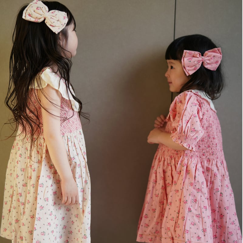 Bonjour Diary Tunique Blouse 刺繍チュニック2y Bonjour diary Tunique Blouse with emb balloon sleeve ( small