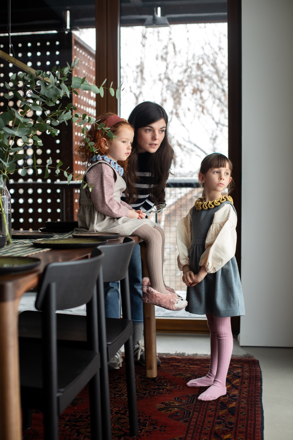 Kalinka] Liana Pinafore | Chalk | RonRon baby