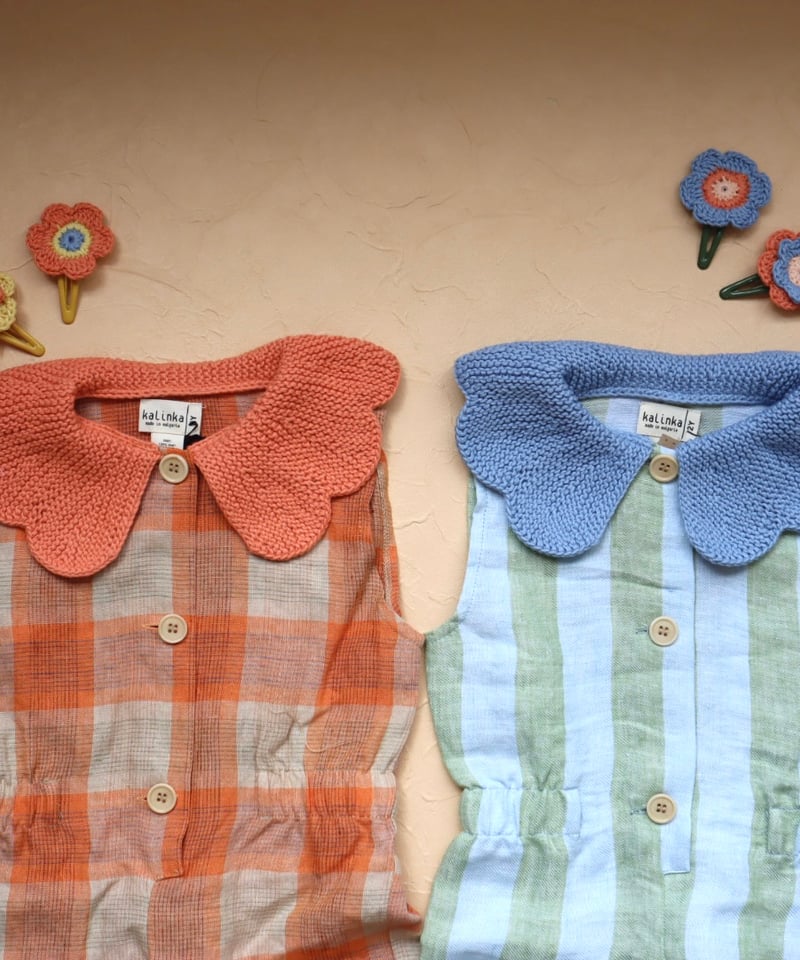 Kalinka]【残りわずか！】Cordelia Overall | Pastel Stri