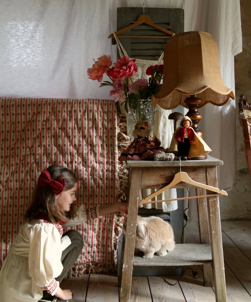 BONJOUR DIARY] HANDSMOCK BLOUSE WITH REMOVABL