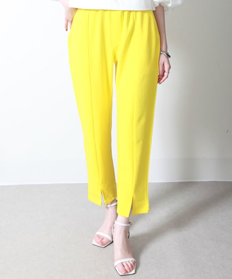 front slit straight pants