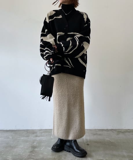 marble knit cardigan
