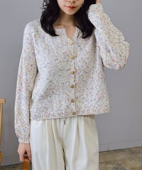 mix knit cardigan