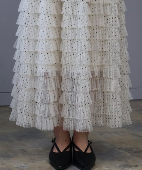 dot tulle skirt