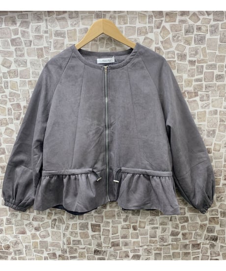 suede zip up jacket