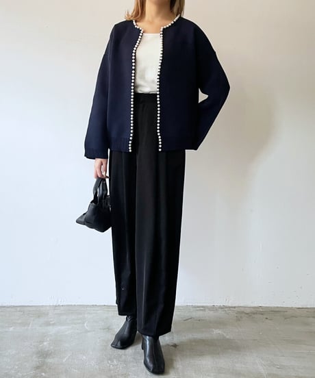 pearl knit cardigan