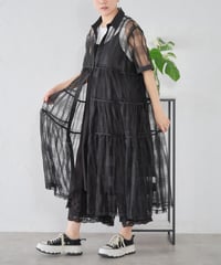 tulle tiered one-piece