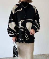 marble knit cardigan