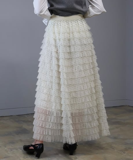 dot tulle skirt