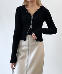 double zip hoodie