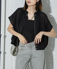 sheer blouson