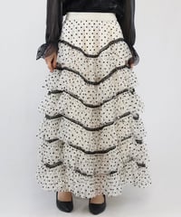 bot tulle frill design skirt