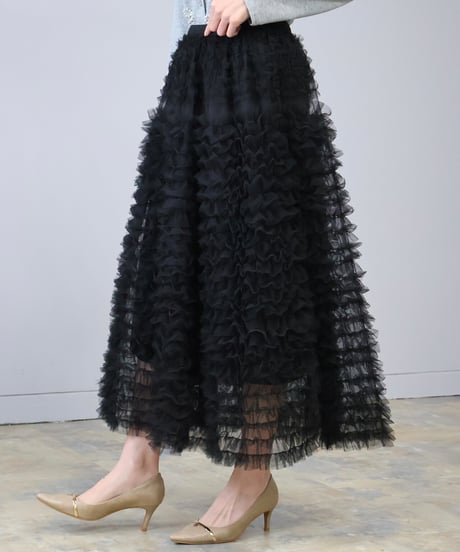 tulle frill skirt