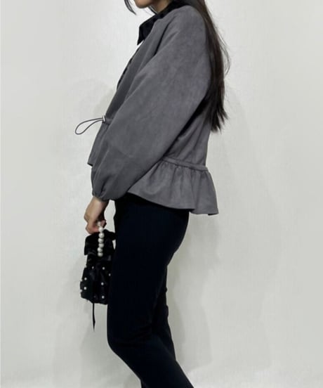 suede zip up jacket
