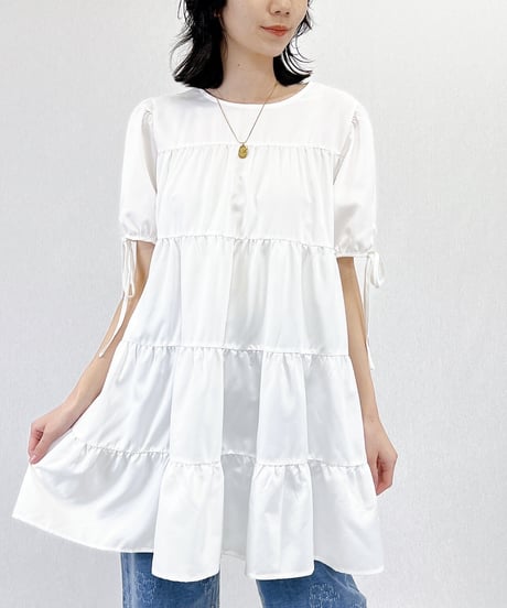 tiered ribbon tunic