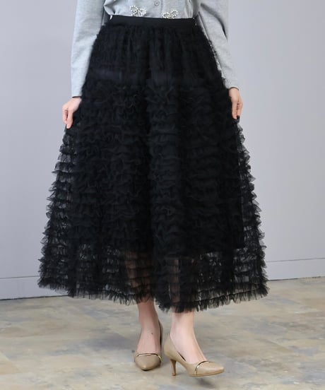 tulle frill skirt