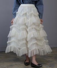 tulle frill volume skirt