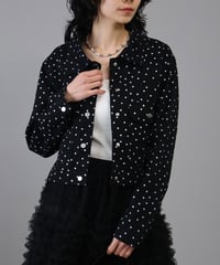 dot denim jacket