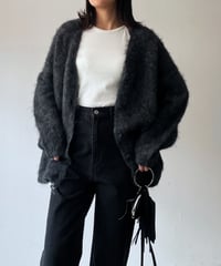 like mohair  V neck cardigan