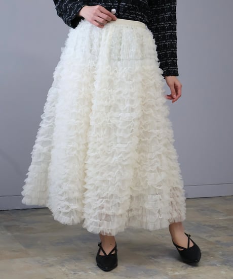 tulle frill skirt