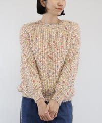 colorful knit pullover