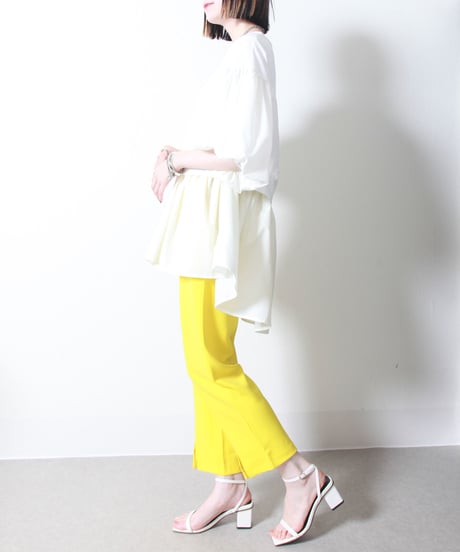 front slit straight pants
