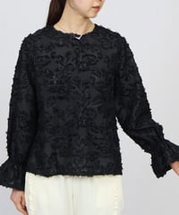 jacquard candy sleeve tops