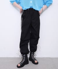 double piping parachute pants