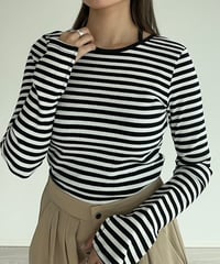 stripe back ribbon tops