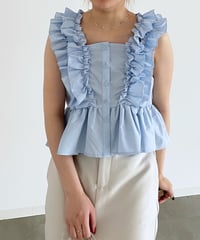 frill 2way blouse