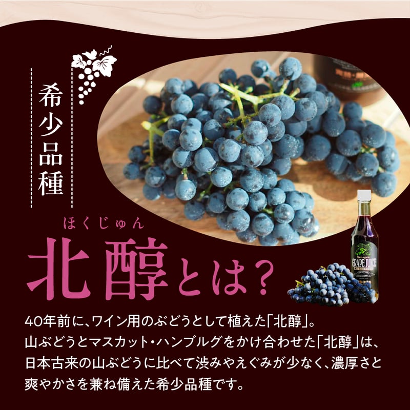 上山・山ぶどうジュース【果汁100％】2本セット | 山形のぶどう農家