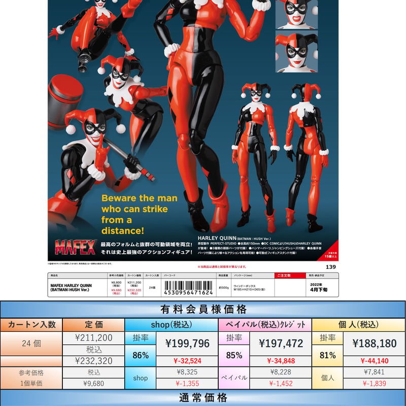 22.4月発売】MAFEX マフェックス No.162 HARLEY QUINN ハーレイ