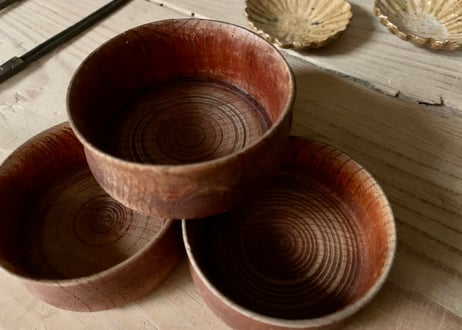 木製カップ（ボウル）古道具